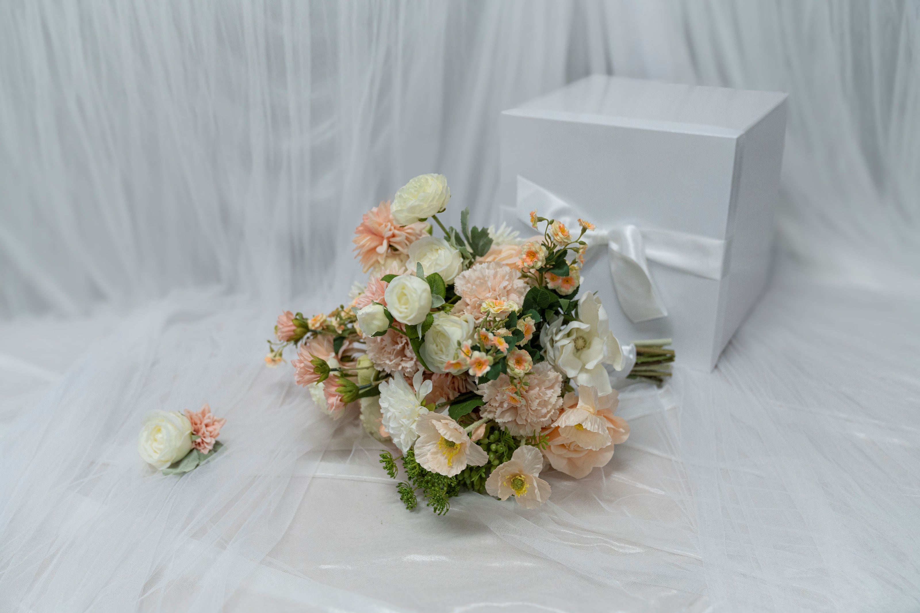 Peach Glow Bridal Bouquet