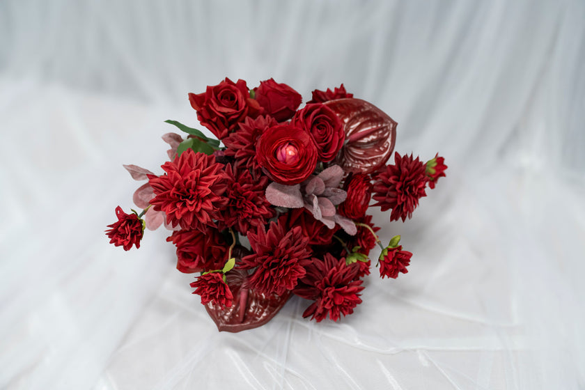Crimson Romance Bridal Bouquet