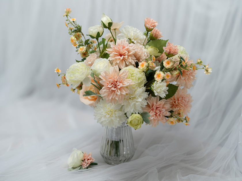 Peach Glow Bridal Bouquet