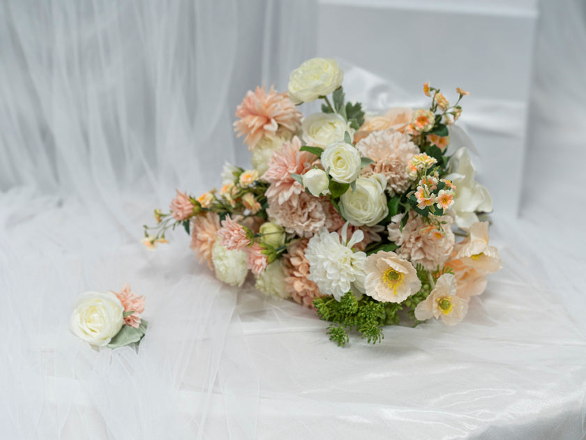 Peach Glow Bridal Bouquet